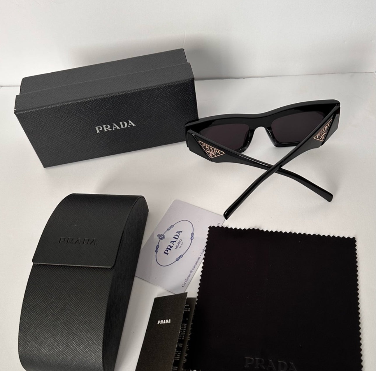 Prada Women  PR17WS Sunglasses 49 mm - Black Frame & Lens