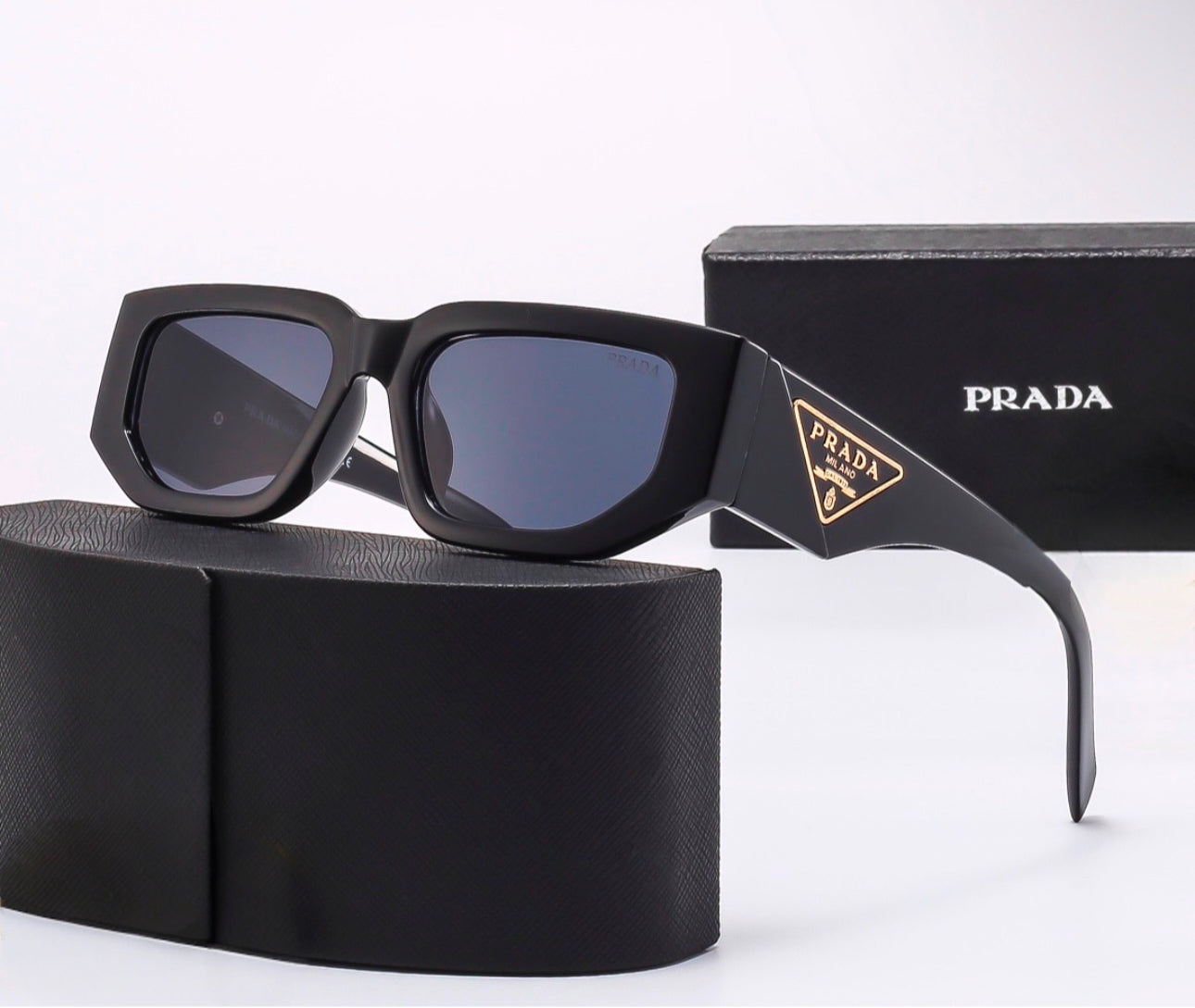 Prada Women  PR17WS Sunglasses 49 mm - Black Frame & Lens